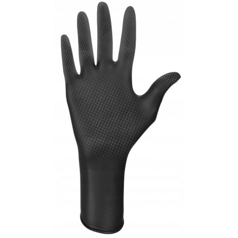 Ideall Nitrile Moto PowerGrip black  нитриловые     50 штук/25 пар  Ультра прочные